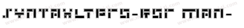 SyntaxLTPro-Ror man字体转换
